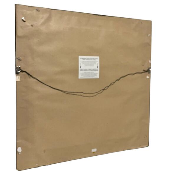 Kim Parker 27x27 FRAMED ART Floral Tile I Flowers Signed Wall Hanging Gold Frame - Picture 6 of 7